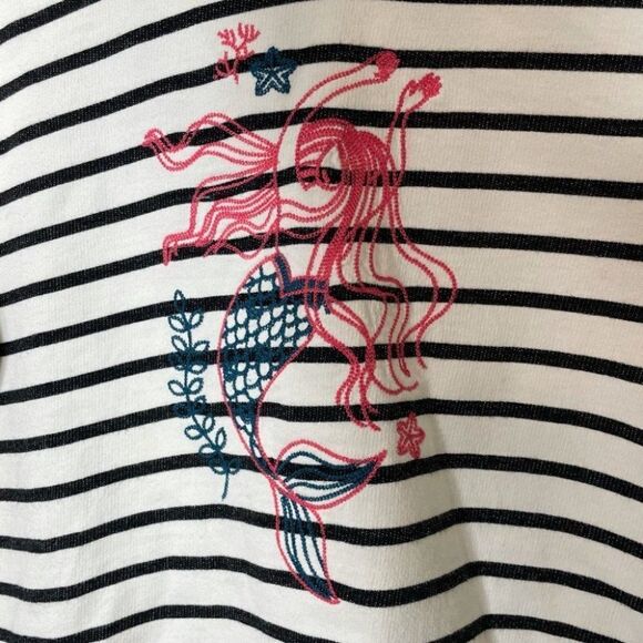 ModCloth Striped Mermaid Embroidered Hoodie size XS - Picture 3 of 13